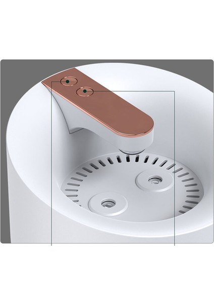 Araba Beyaz Için Hava Nemlendirici Renkli Işık Dilsiz USB Sisleyici Arıtma (Yurt Dışından)