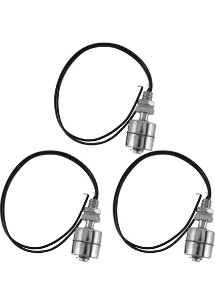 3x Akvaryum Havuzu Sıvı Su Seviyesi Sensörü Paslanmaz Çelik Şamandıra Anahtarı (Yurt Dışından)