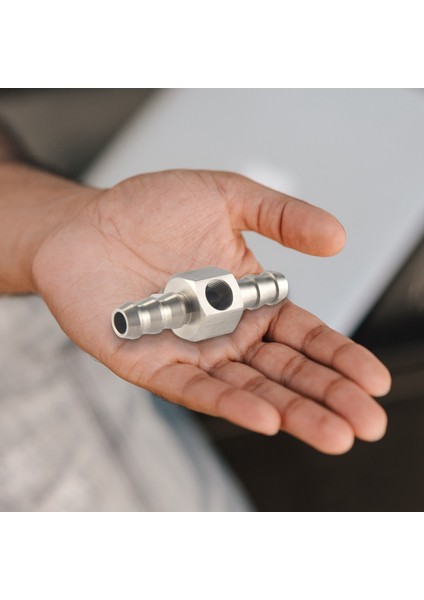 Evrensel Yakıt Basınç Göstergesi 1/8 NPT(140 Psi) 3/8 Inç Yakıt Hattı Yakıt Basınç Göstergesi Sensörü T Montaj Adaptörü ile (Yurt Dışından)