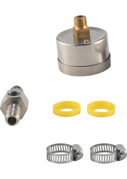 Evrensel Yakıt Basınç Göstergesi 1/8 NPT(140 Psi) 3/8 Inç Yakıt Hattı Yakıt Basınç Göstergesi Sensörü T Montaj Adaptörü ile (Yurt Dışından)