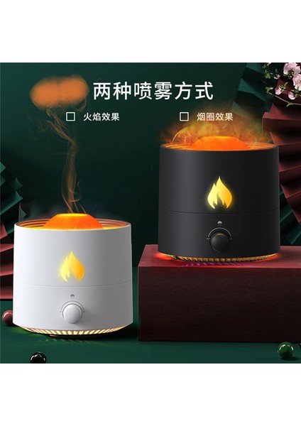 320 ml Simülasyon Alev Aromaterapi Uçucu Yağ Difüzör Stres Rahatlatmak Denizanası Duman Halkası Aroma Hava Nemlendirici B (Yurt Dışından) fırsatları