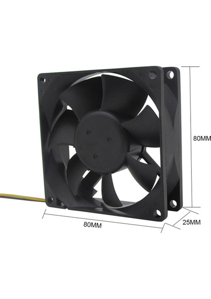 2x 24 V 80MM 8 cm Soğutma Fanı 80X80X25 mm 8025 Pc Bilgisayar Kasası Fan Dıy Yönlendirici Gpu Cpu Soğutma Fanı (Yurt Dışından)