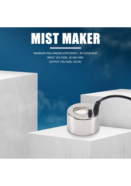 Mist Maker Sisleyici Ultrasonik Nemlendirici 3 Adet Atomizasyon Kafaları Su Çeşmesi Gölet Sis  Hava Nemlendirici Abd Plug (Yurt Dışından)