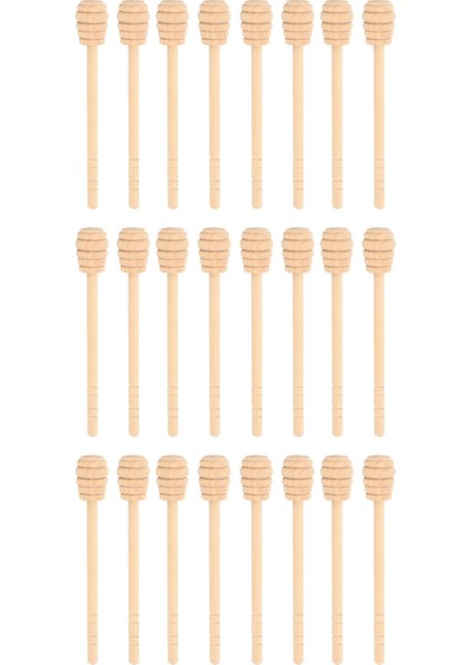 165 Paket 6 Inç Ahşap Bal Kepçe Çubukları, Bal Reçeli Kavanoz Dağıtımı Için, Mini Tek Tek Sarılmış (Yurt Dışından)