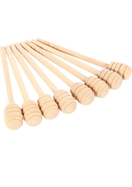 165 Paket 6 Inç Ahşap Bal Kepçe Çubukları, Bal Reçeli Kavanoz Dağıtımı Için, Mini Tek Tek Sarılmış (Yurt Dışından)