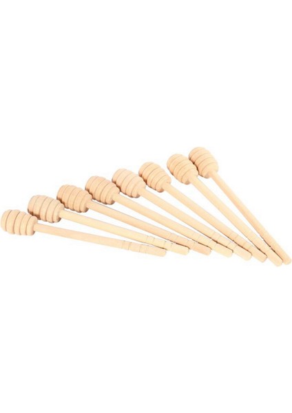 165 Paket 6 Inç Ahşap Bal Kepçe Çubukları, Bal Reçeli Kavanoz Dağıtımı Için, Mini Tek Tek Sarılmış (Yurt Dışından)