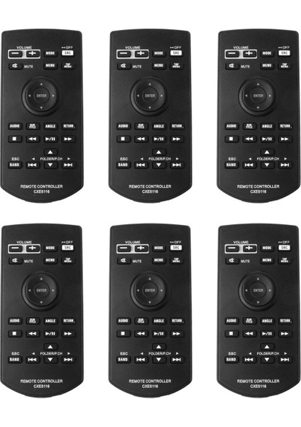 Pıoneer AVH-1300NEX AVH-X390BS AVH-2300NEX Için 6x Yedek Uzaktan Kumanda CXE5116 (Yurt Dışından)