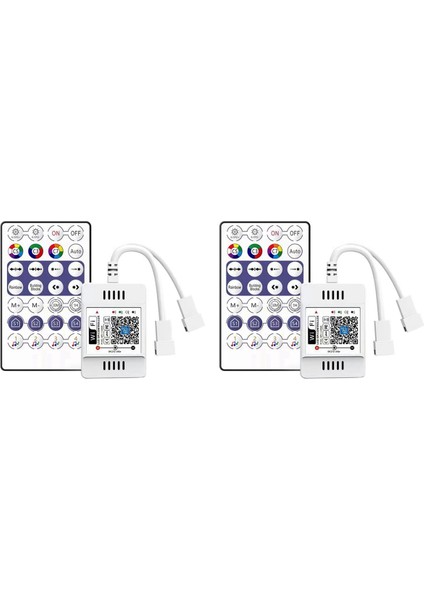 2x DC12-24V 28 Anahtar Rf Denetleyici Wifi App Müzik Ses Uzaktan Kumanda WS2812B WS2811 Rgb LED Şerit Işık Ev Dimmer (Yurt Dışından)