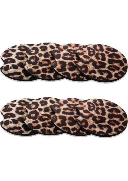 8 Adet 2.56IN Leopar Araba Bardak Altlıkları Içecekler Için Araba Bardak Altlığı Mat Oturma Odası Mutfak Ofis Için Araba ve Mobilyayı Korumak Için (Yurt Dışından)