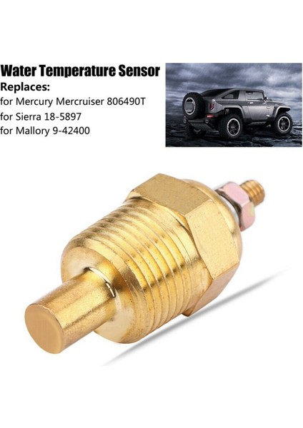 2x Altın Su Sıcaklık Sensörü Mercury 806490T 18-5897 9-42400 Için Değiştirin (Yurt Dışından)