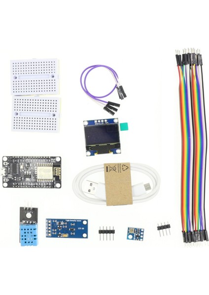 Hava Istasyonu Kiti Nem ve Çevre BMP180 Basınç Sensörü ESP8266 (Yurt Dışından)