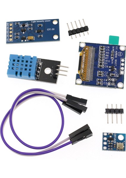 Hava Istasyonu Kiti Nem ve Çevre BMP180 Basınç Sensörü ESP8266 (Yurt Dışından)