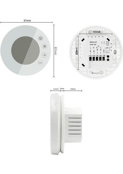 Tuya Wifi Akıllı Uzaktan Ev Termostatı Elektrikli Yerden Isıtma Su/gaz Kazan Sıcaklığı (Yurt Dışından)