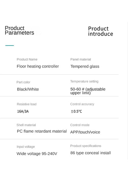 Tuya Wifi Akıllı Uzaktan Ev Termostatı Elektrikli Yerden Isıtma Su/gaz Kazan Sıcaklığı (Yurt Dışından)