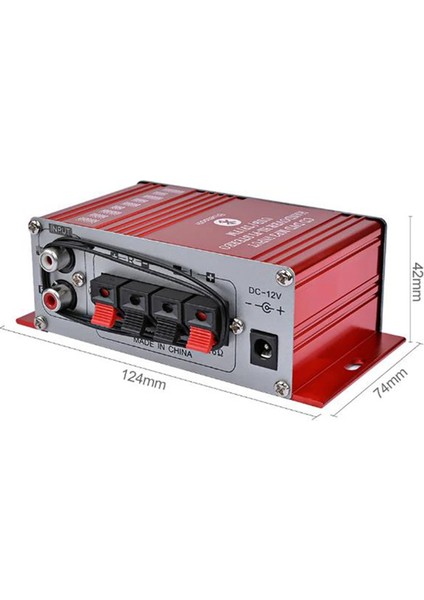 G8 Araba 12V 200W 2 Kanal Dijital Güç Amplifikatörü Stereo Bluetooth Aux Fm Mp3 Uzaktan Kumanda ile (Yurt Dışından) indirimleri