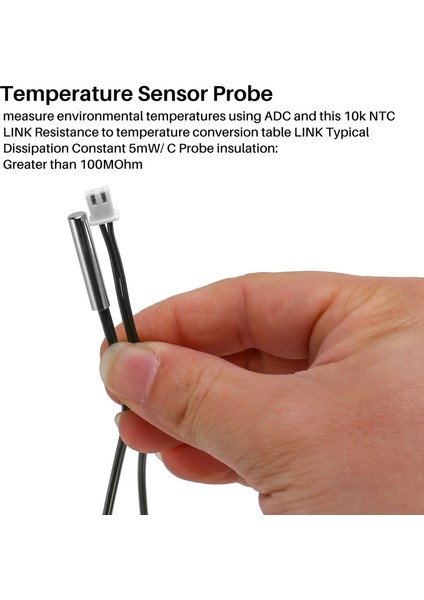 10K Ohm Su Geçirmez Dijital Termal Sıcaklık Sensörü Probu 1m (Yurt Dışından) fiyatları