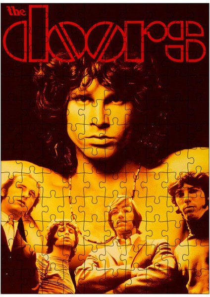 Ahşap Mdf Puzzle Yapboz The Doors Jim Morrison 120 Parça 25*35 cm