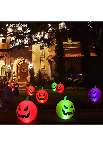 Cadılar Bayramı Şişme Oyuncaklar, 24 Inç Cadılar Bayramı Süslemeleri Kabak Rengi Değişen LED Işık, Kapalı Açık Bahçe Partisi Için (Yurt Dışından) fiyatları
