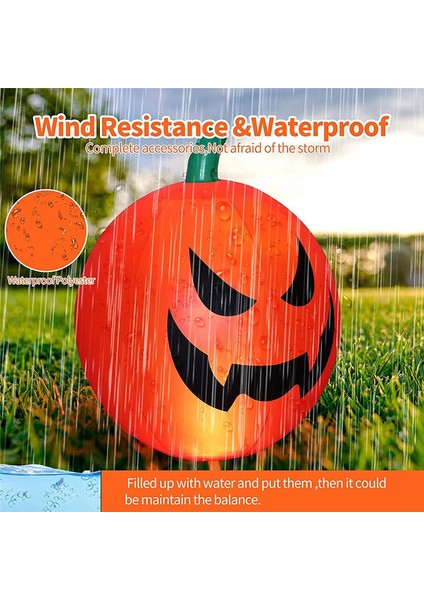 Cadılar Bayramı Şişme Oyuncaklar, 24 Inç Cadılar Bayramı Süslemeleri Kabak Rengi Değişen LED Işık, Kapalı Açık Bahçe Partisi Için (Yurt Dışından) indirimleri