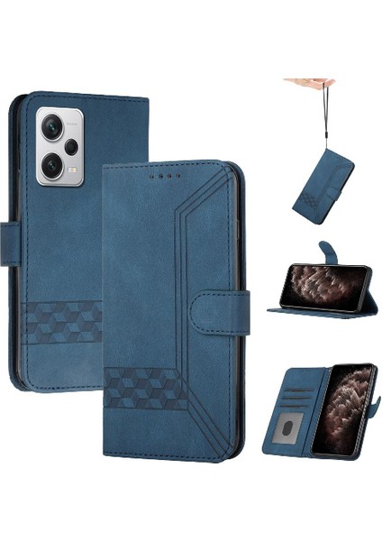 Xiaomi Redmi Not 12 Pro Artı Cüzdan Kılıf ile Uyumlu Pu Deri Kart Kapak ile Kullanışlı Standı Özelliği (Yurt Dışından)