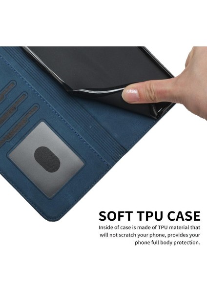 Xiaomi Redmi Not 12 Pro Artı Cüzdan Kılıf ile Uyumlu Pu Deri Kart Kapak ile Kullanışlı Standı Özelliği (Yurt Dışından)