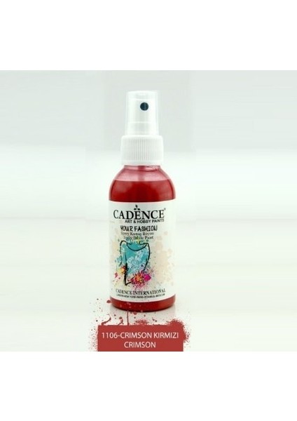 Crimson Kırmızı Sprey Kumaş Boyası (1106) 100 ml