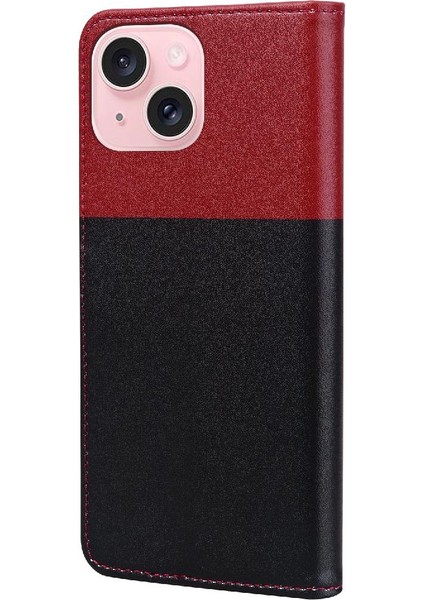 Iphone 15 Için Kılıf Deri Kılıf Darbeye Cüzdan Kapak Kapak Basit (Yurt Dışından) indirimleri