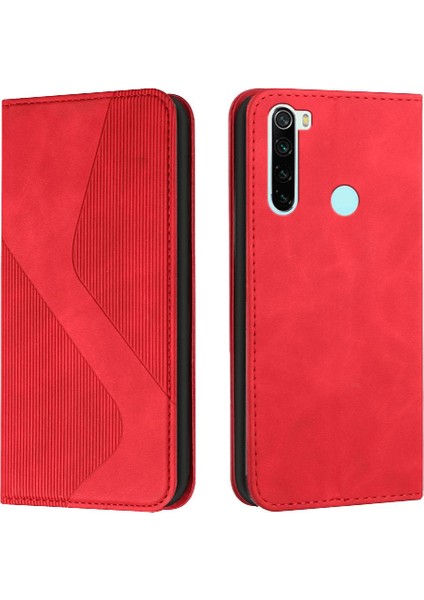 Xiaomi Redmi Için Not 8t Pu Deri Cüzdan Kılıf Kickstand Manyetik Folio (Yurt Dışından)