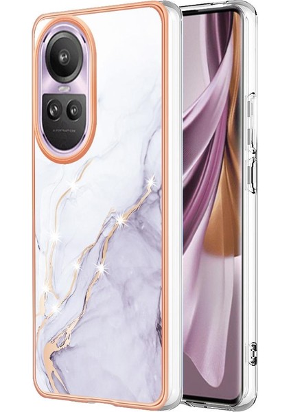 Oppo Oppo 10 Pro 5g Koruma Için Kılıf Mermer Desen Ince Tpu Yumuşak Tampon (Yurt Dışından)