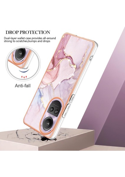Oppo Oppo 10 Pro 5g Koruma Için Kılıf Mermer Desen Ince Tpu Yumuşak Tampon (Yurt Dışından)