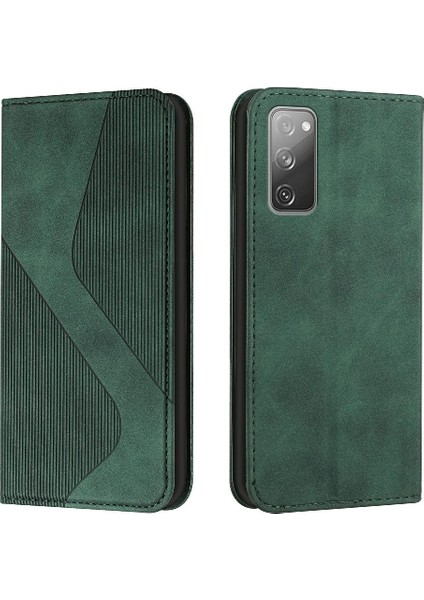 Samsung Galaxy S20 Fe Manyetik Pu Deri Için Kılıf Folio Kapak Cüzdan Kart (Yurt Dışından)