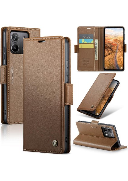 Xiaomi Redmi Not 13 5g Cüzdan Durumda Kart Yuvası Darbeye Dayanıklı (Yurt Dışından)