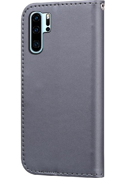 YH Mall Huawei P30 Pro Darbeye Deri Kılıf Cüzdan Için Flip Case Basit Flip (Yurt Dışından)