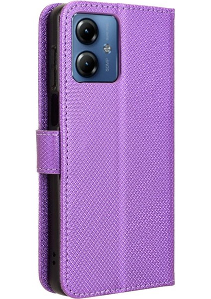 Motorola Moto G14 4g Kart Tutucu Kapak Kickstand Manyetik Cüzdan (Yurt Dışından) fırsatları