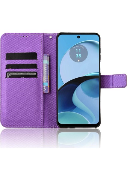 Motorola Moto G14 4g Kart Tutucu Kapak Kickstand Manyetik Cüzdan (Yurt Dışından) indirimleri