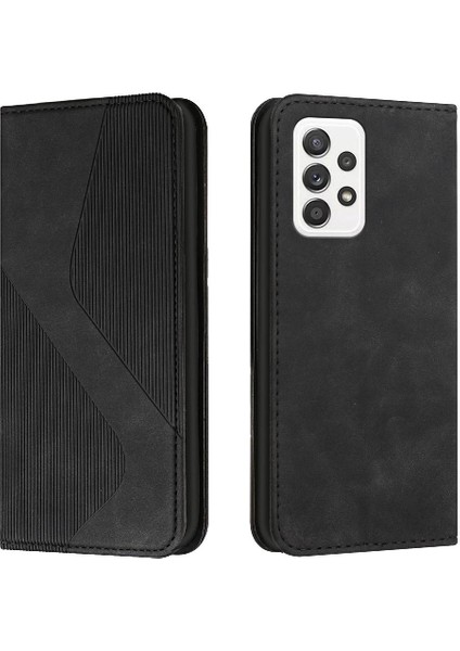 YH Mall Samsung Galaxy A33 5g Kart Yuvaları Tutucu Manyetik Folio Kapak Pu (Yurt Dışından)