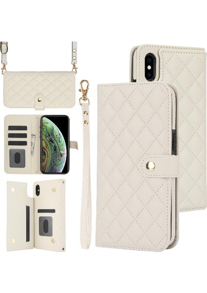 YH Mall Iphone Xs Max Standı Fonksiyonu Crossbody Tarzı 5 Kart Yuvaları ile (Yurt Dışından)