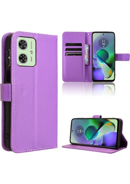 Motorola Moto G54 5g Manyetik Cüzdan Kapak Kickstand Kart Tutucu (Yurt Dışından) fırsatları