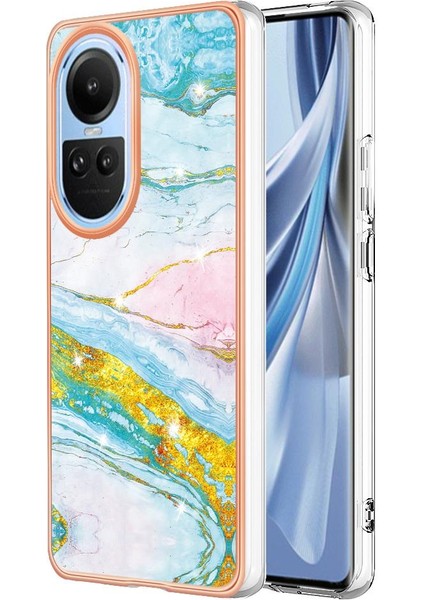 Oppo Oppo 8t 4g Mermer Desen Koruma Için Kılıf Ince Tpu Yumuşak Tampon (Yurt Dışından)