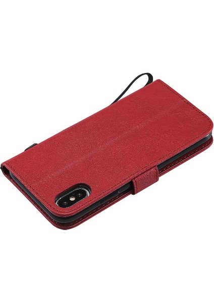Kart Yuvası Klasik Düz Renk Iş Çantası ile iphone X/xs Için Flip Case (Yurt Dışından)