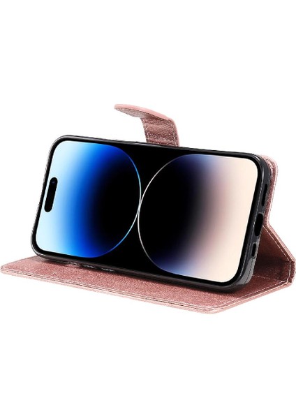 Iphone 15 Pro Için Flip Case Yüksek Kaliteli Deri Iş Cüzdan Telefon (Yurt Dışından)