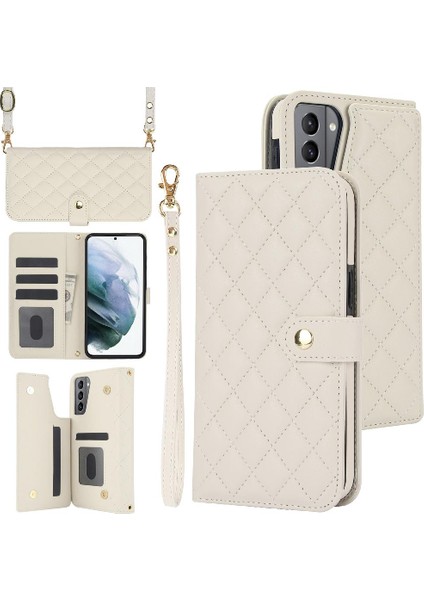 Samsung Galaxy S21 Fe Premium Koruma Standı Fonksiyonu Deri 5 (Yurt Dışından)