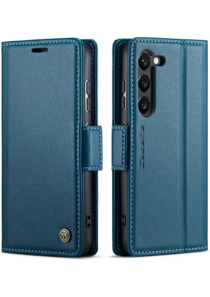 Samsung Galaxy S23 Cüzdan Durumda Kickstand Anti Dolandırıcılık Durumda (Yurt Dışından)