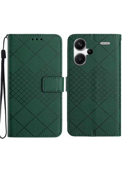 Xiaomi Redmi Not Için Flip Case 13 Pro Artı El Kayışı Elmas Kart ile (Yurt Dışından)