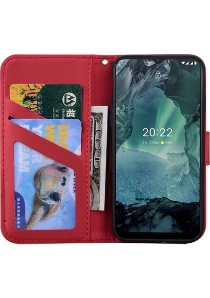 Nokia G21 Için Flip Case Cüzdan Kılıf Darbeye Kapak Kapak Basit (Yurt Dışından)