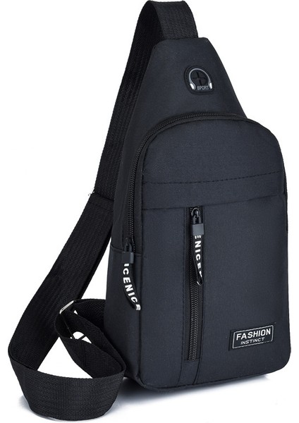 Göğüs Çantası Spor Açık Hava Rahat Omuz Sırt Çantası Crossbody Çanta (Yurt Dışından)