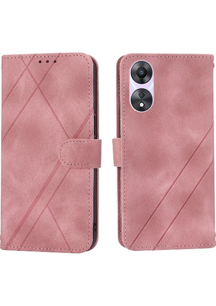 Oppo A78 Için Filp Durumda 5G/A1X Bilek Kayışı El Cüzdan Kredi Kartı Tutucu (Yurt Dışından)