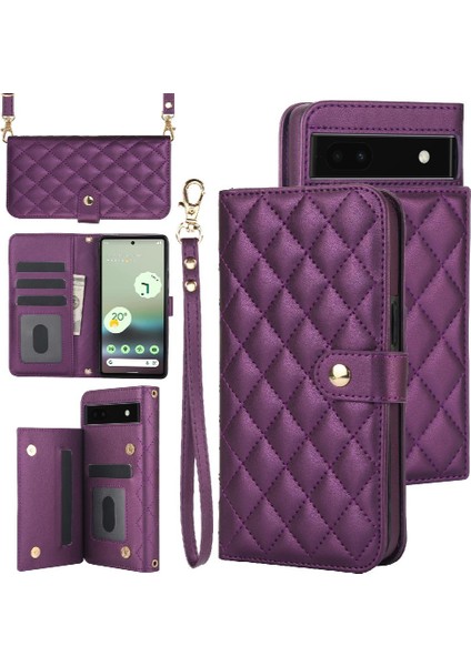 Google Piksel 6A Premium Koruma Anti Hırsızlık Fırça Crossbody 5 Için Kılıf (Yurt Dışından)