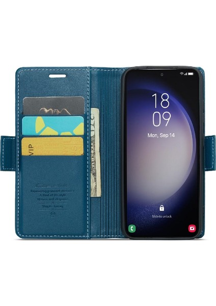 Samsung Galaxy S23 Cüzdan Durumda Kickstand Anti Dolandırıcılık Durumda (Yurt Dışından) fırsatları