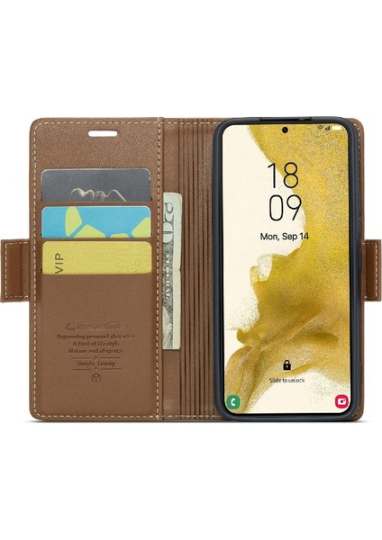 Samsung Galaxy S22 Artı Cüzdan Durumda Kickstand Darbeye Dayanıklı (Yurt Dışından)